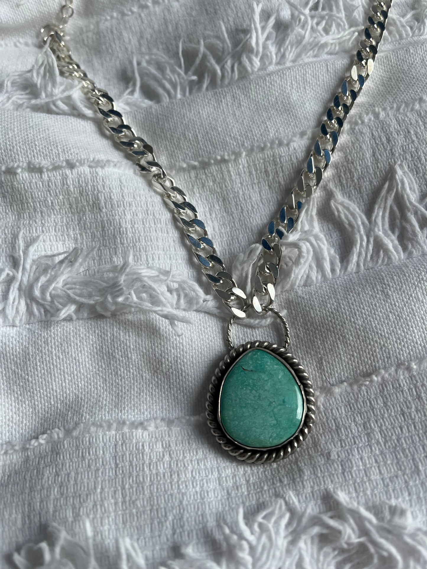 Carico Lake Turquoise Sterling Silver Choker