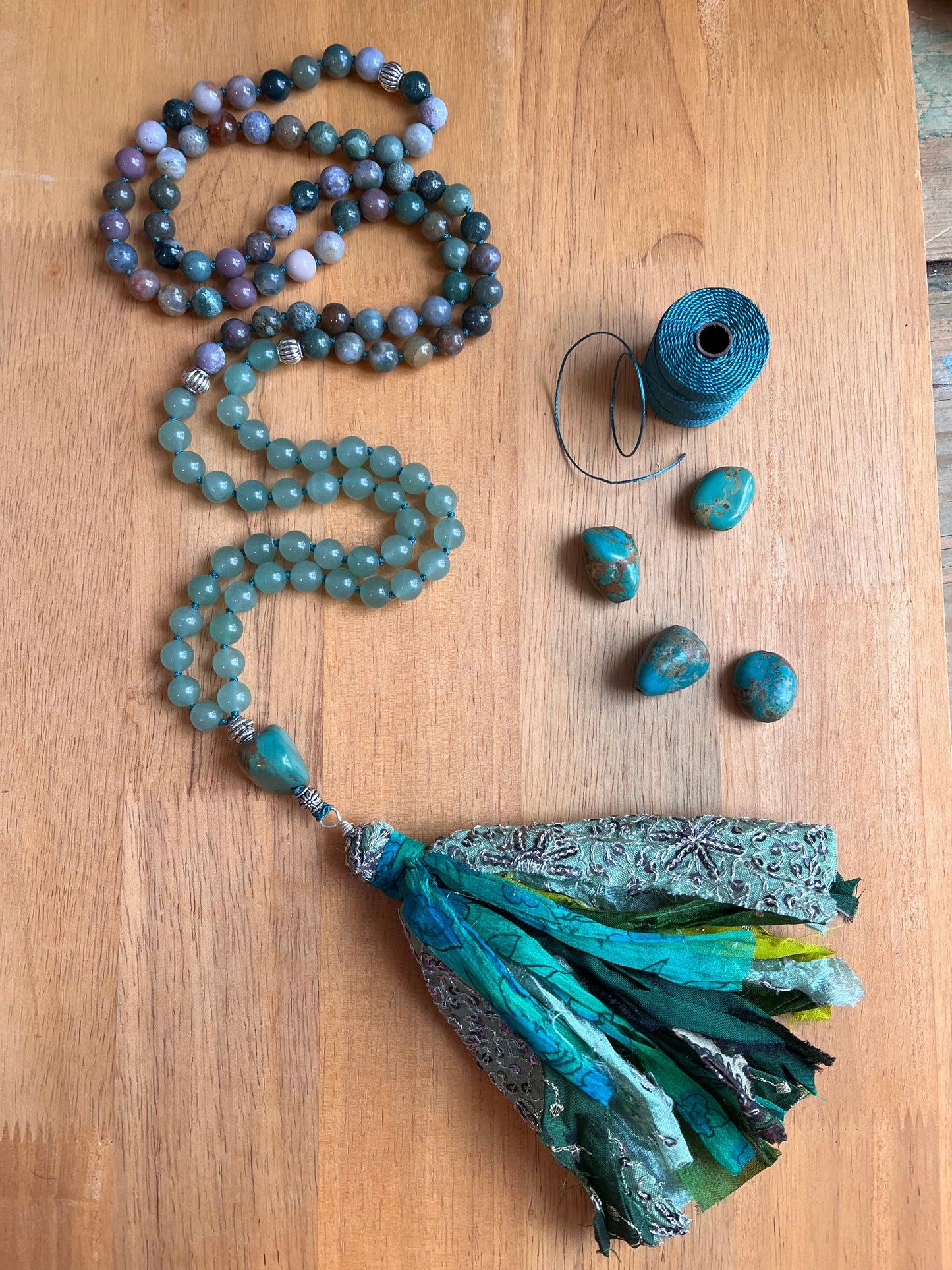 Gemstone Mala for Prosperity