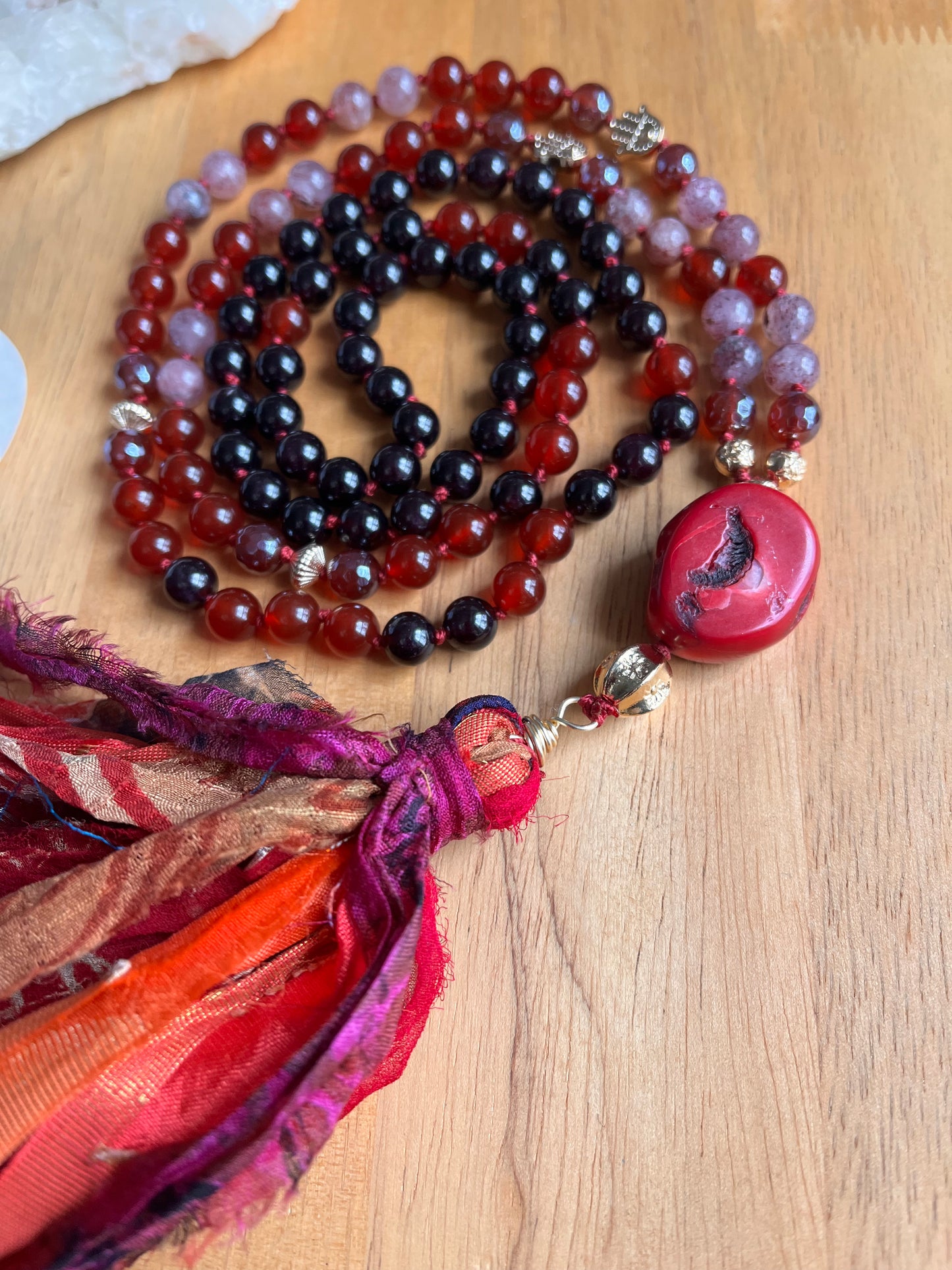 108 bead Mala for Self-love, Compassion, and Diplomacy