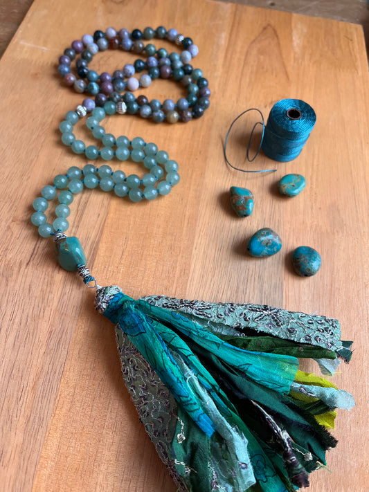 Gemstone Mala for Prosperity